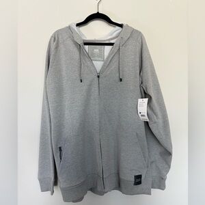 Men’s Saxx Downtime Gray Zip Up Hoodie